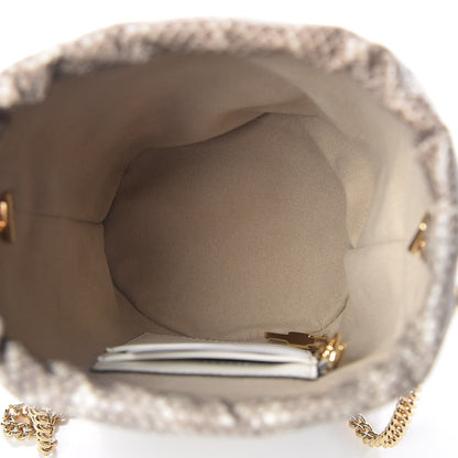 Gucci Snakeskin Mini Zumi Bucket Bag Grey 5 of 11