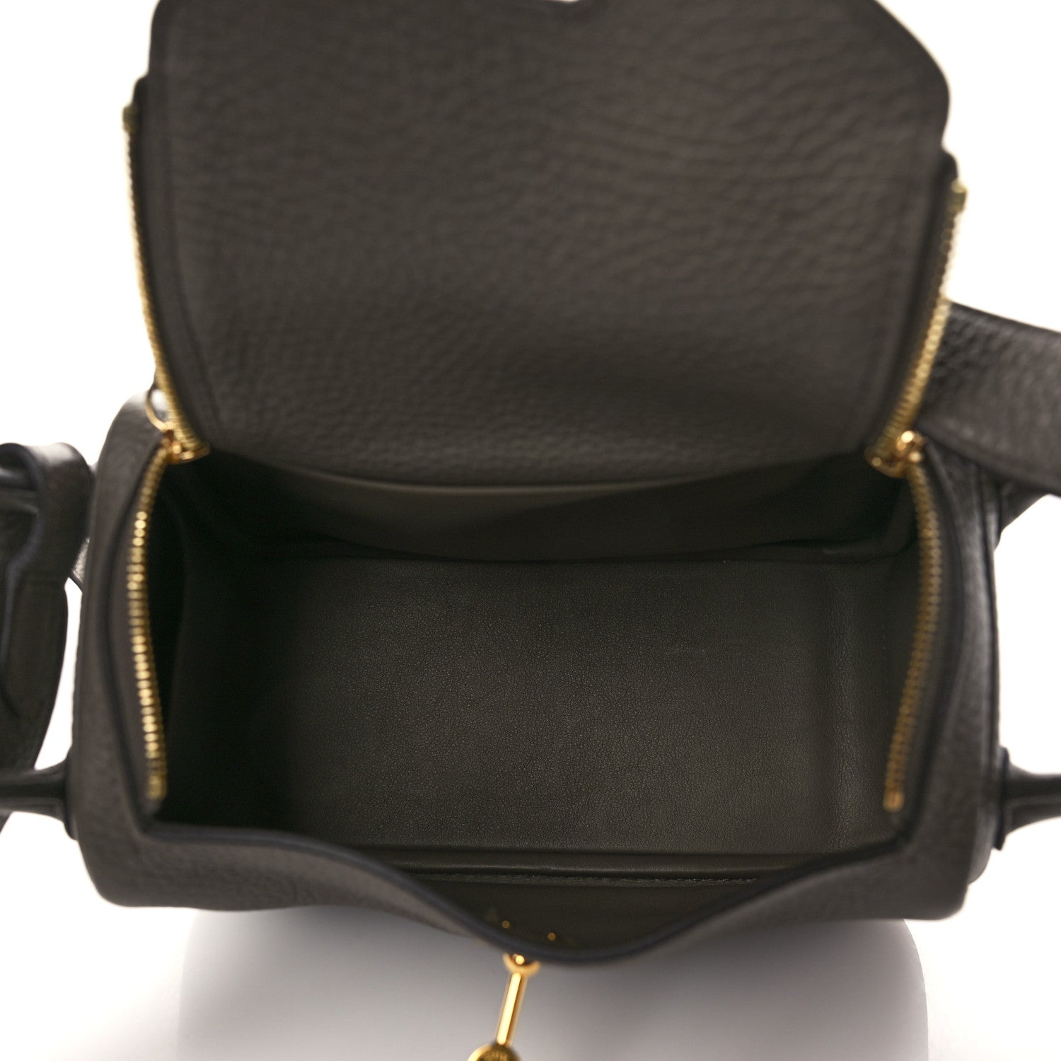 Hermes Taurillon Clemence Mini Lindy 20 Etain 5 of 10