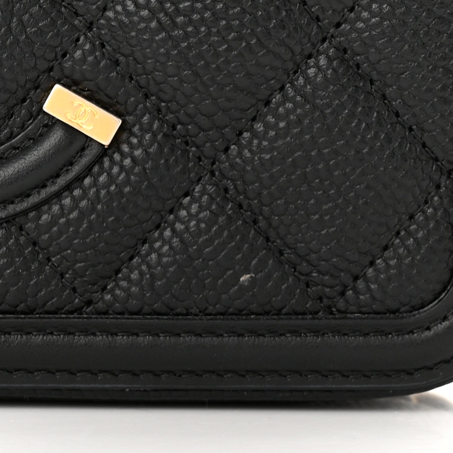 Chanel Caviar Quilted CC Filigree Clutch With Chain Black 12 of 14
