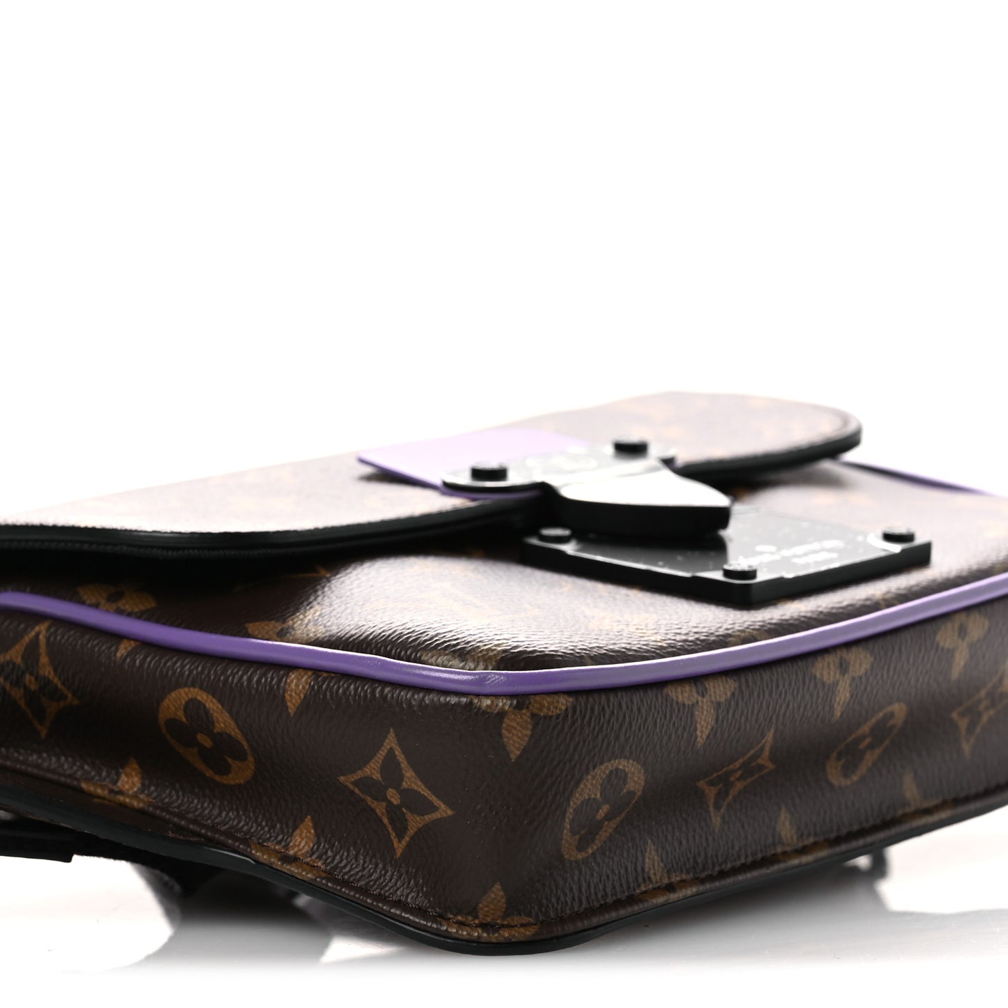 Monogram S Lock Sling Bag Purple