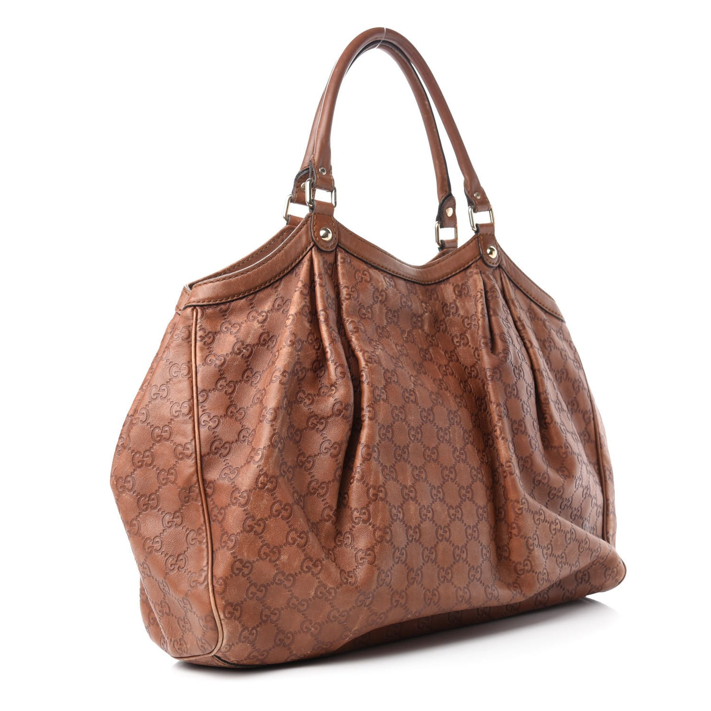 Guccissima Large Sukey Tote Brown
