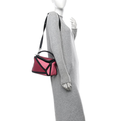 Loewe Calfskin Small Graphic Puzzle Bag Raspberry Wild Rose 2 of 9