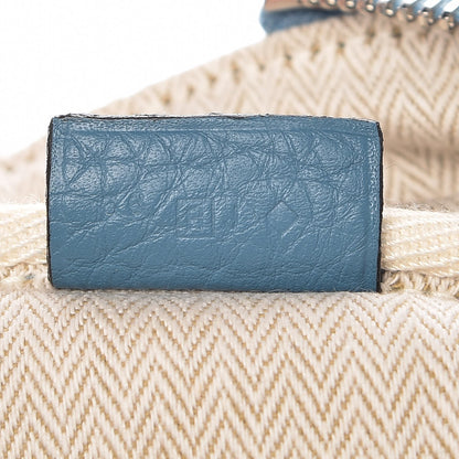 Hermes Taurillon Clemence Victoria II 35 Blue Jean 7 of 8