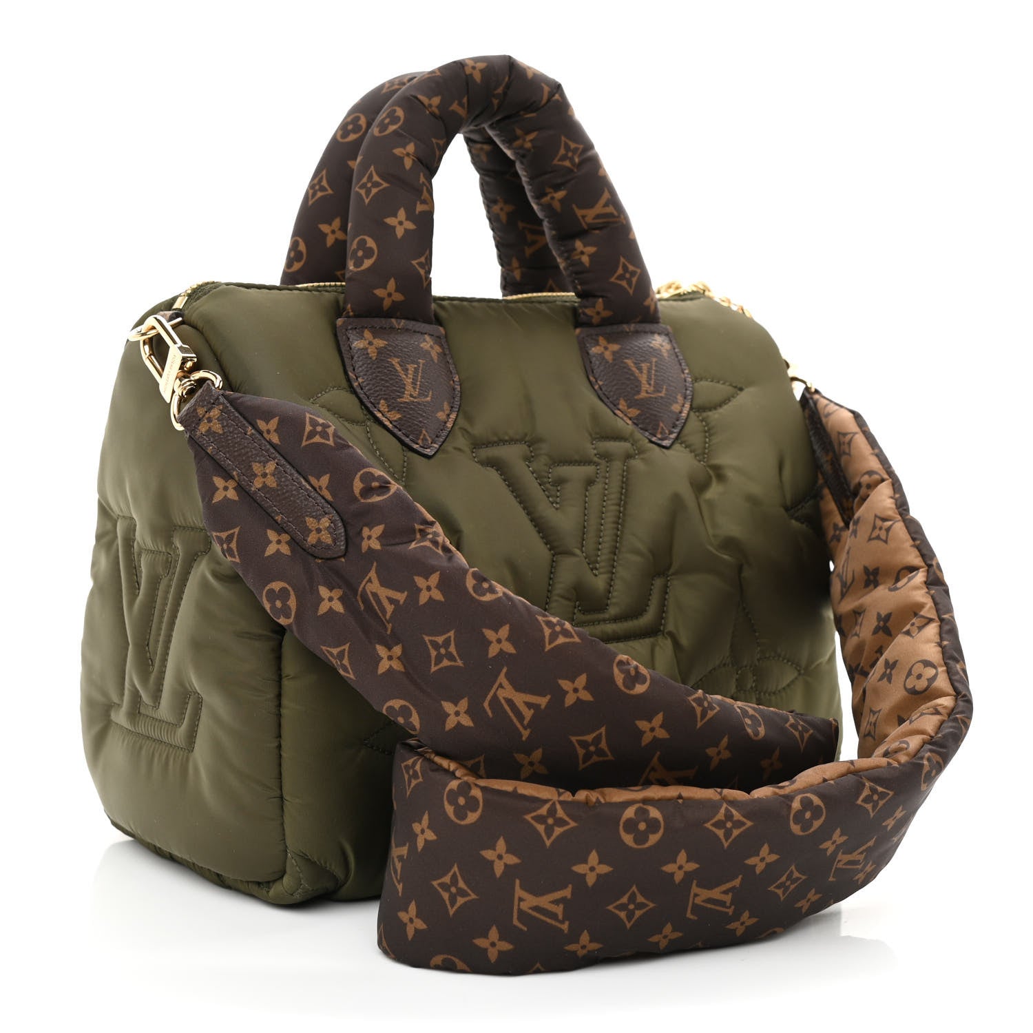 Louis Vuitton Econyl Mini Monogram Pillow Speedy Bandouliere 25 Khaki 3 of 7