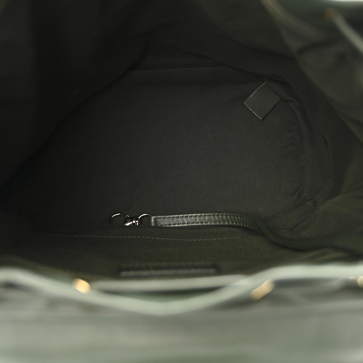 Lambskin Quilted Large Urban Spirit Backpack Dark Green