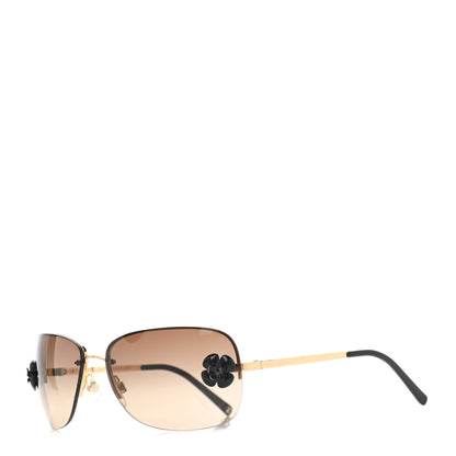 Chanel Frameless Camellia Sunglasses 4135 Brown 1 of 8