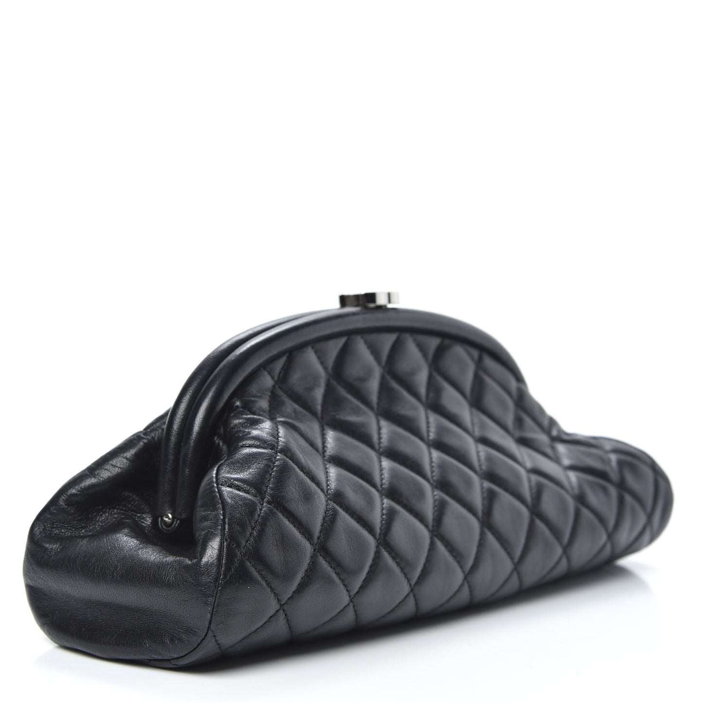 Lambskin Quilted Timeless Clutch Black
