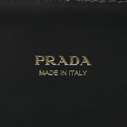 Prada Re-Nylon Tessuto Brushed Calfskin Crossbody Wallet Black 12 of 19