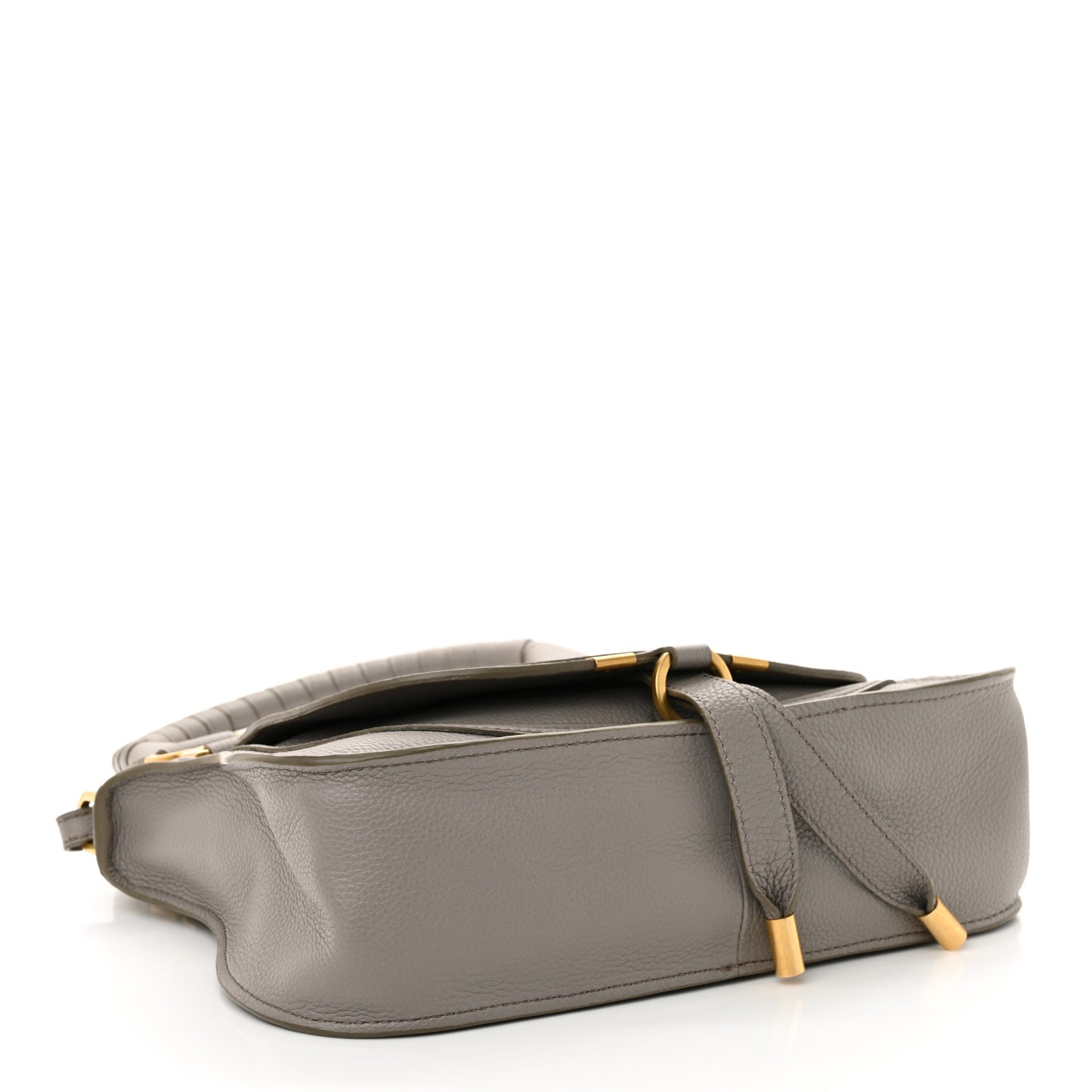 Calfskin Small Marcie Satchel Cashmere Grey