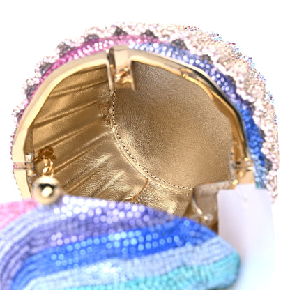 Judith Leiber Crystal Cupcake Minaudiere Clutch Gold Multicolor 5 of 11