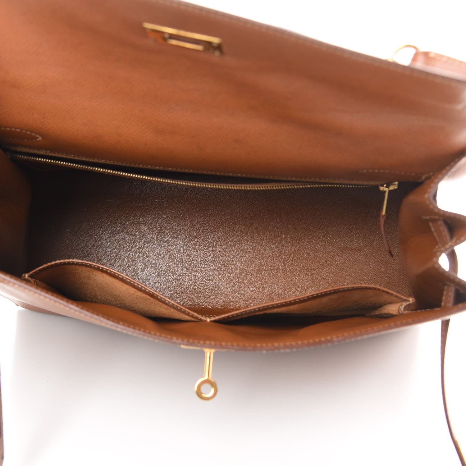 Hermes Courchevel Kelly Sellier 32 Gold 5 of 17