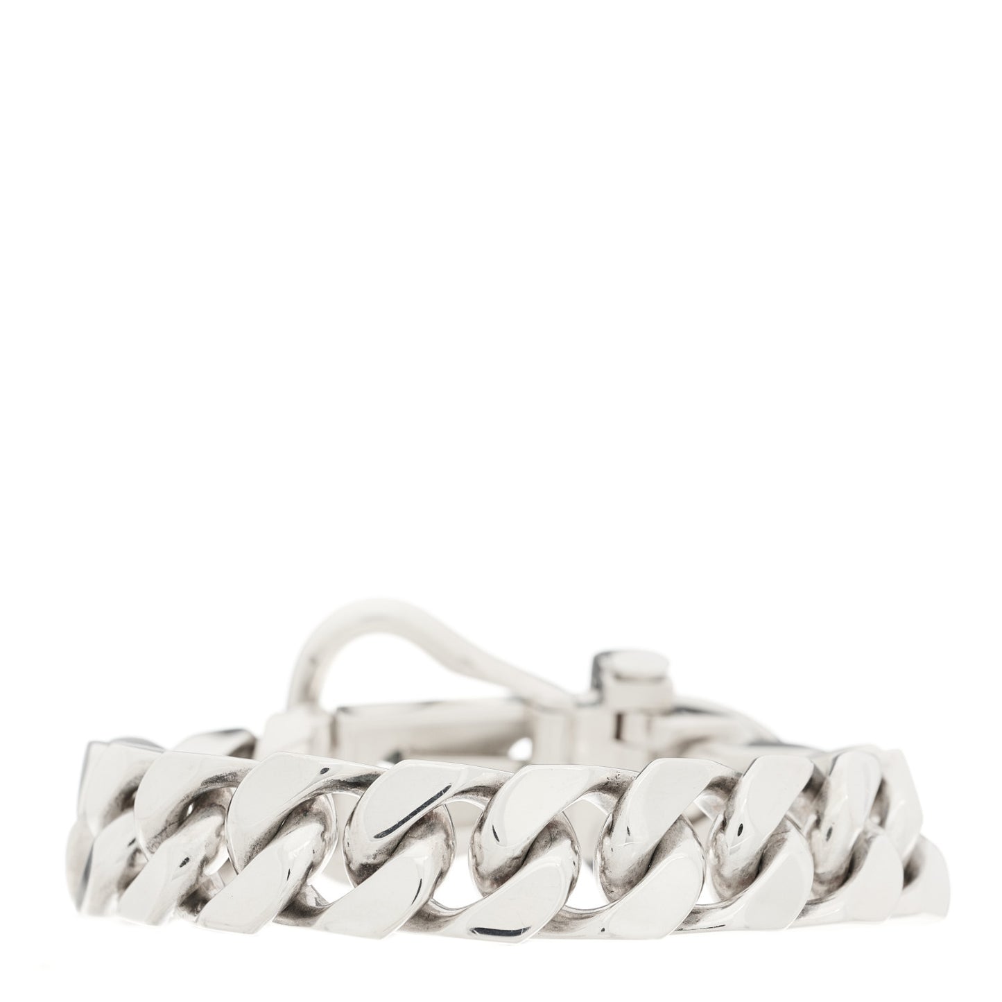 Sterling Silver Cuban Buckle Bracelet