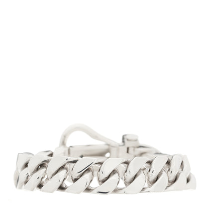 Hermes Sterling Silver Cuban Buckle Bracelet 2 of 3