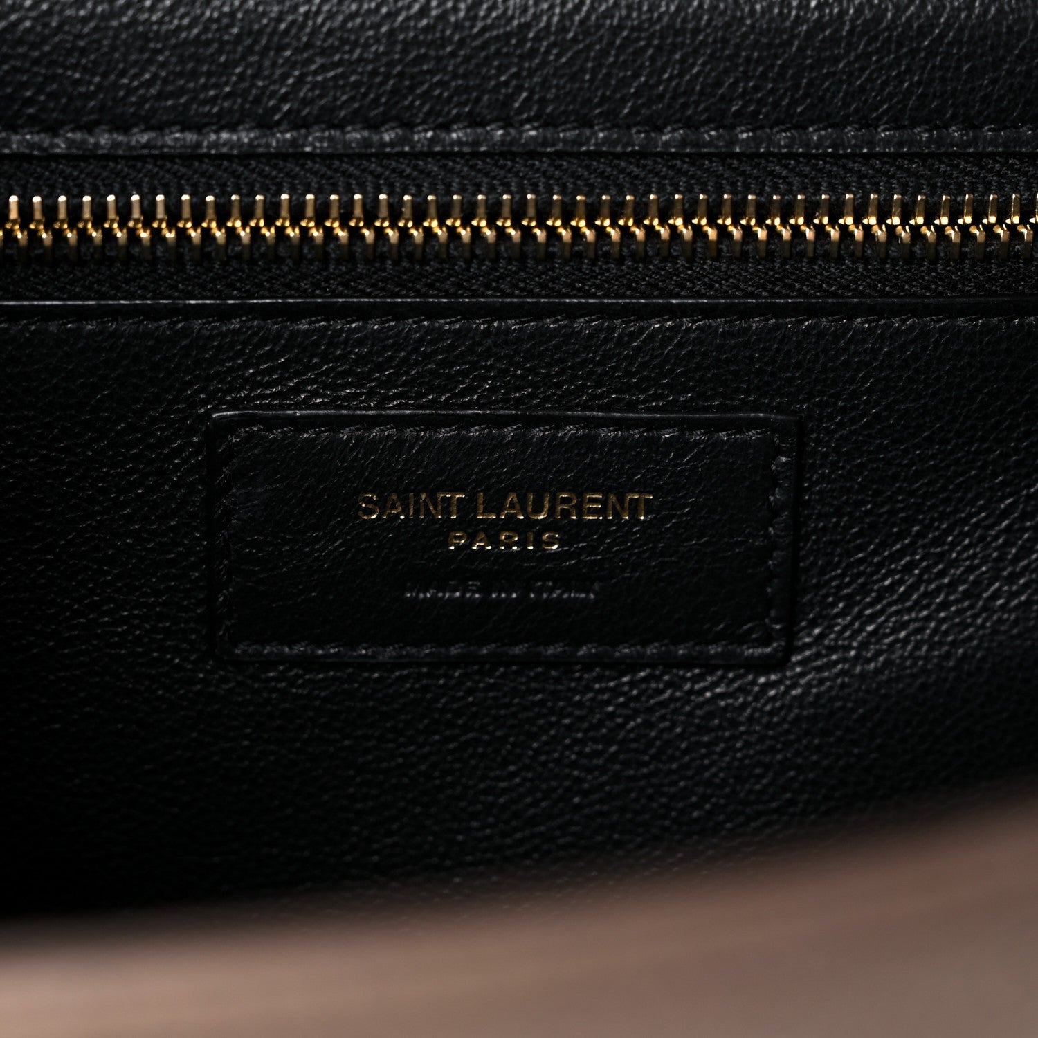Saint Laurent Lambskin Quilted Monogram Gaby Chain Bag Taupe 6 of 12