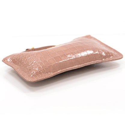 Miu Miu Crocodile Embossed Saint Cocco Lux Wristlet 4 of 7