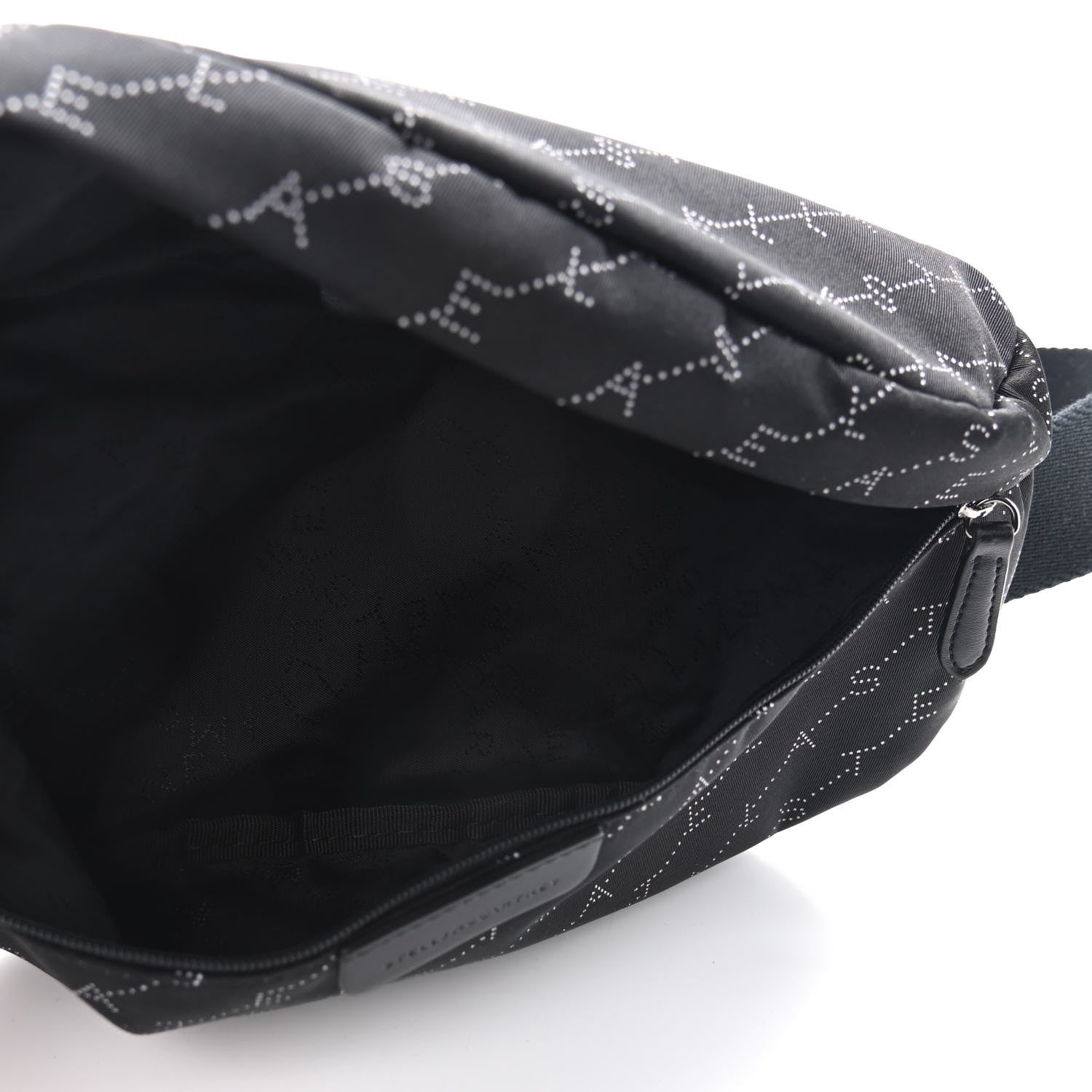 Stella McCartney Eco Padded Nylon Logo Falabella Bum Bag Black 5 of 8