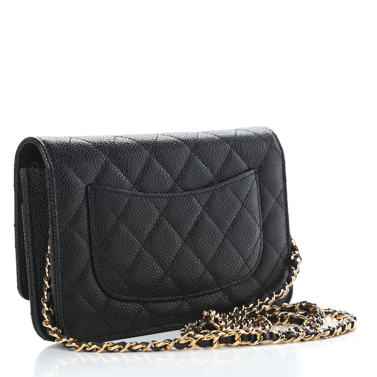 Chanel Caviar Quilted Wallet On Chain WOC Black 3 of 14