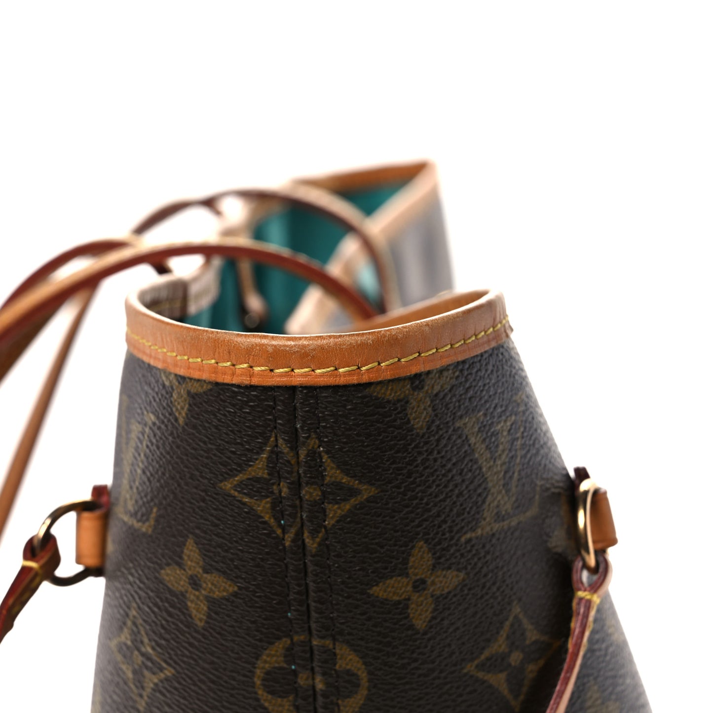 Monogram V Neverfull MM Turquoise