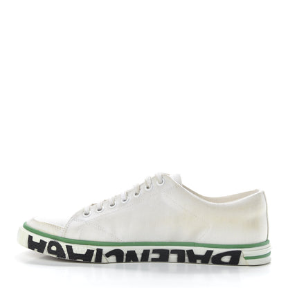 Balenciaga Cotton Canvas Distressed Match Trainers Sneakers 40 White 8 of 9