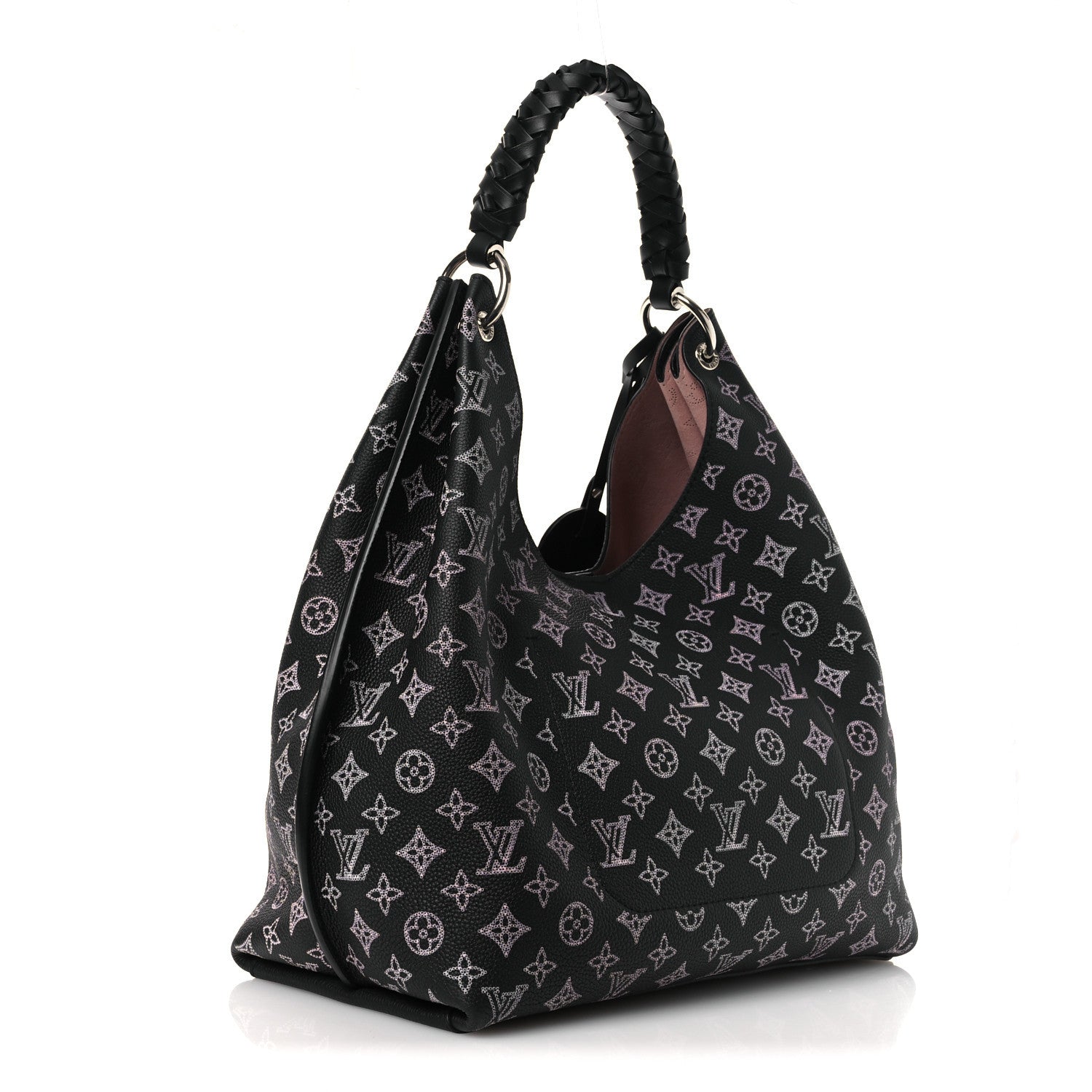 Louis Vuitton Mahina Carmel Hobo PM Black 8 of 9