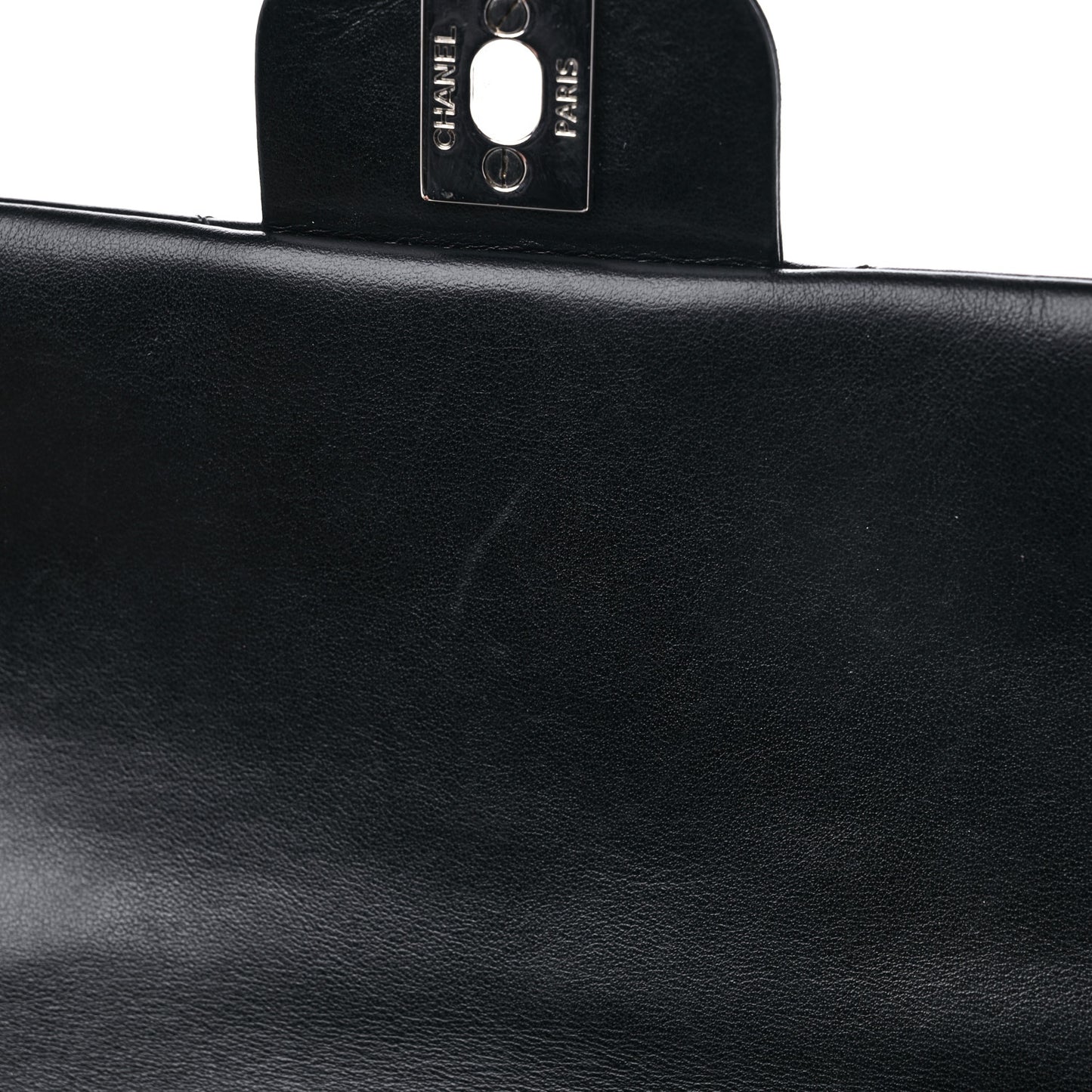 Calfskin Quilted CC Uniform Flap Belt Bag Black