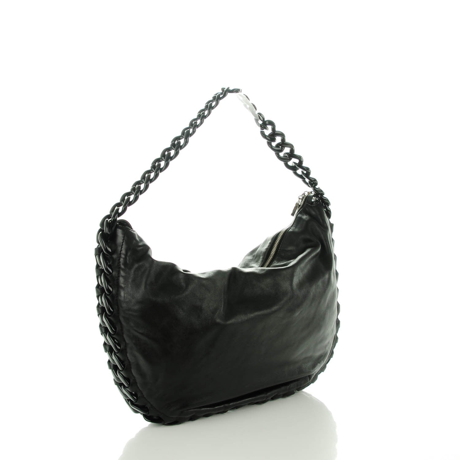 Chanel Calfskin Modern Chain Hobo Black 3 of 7