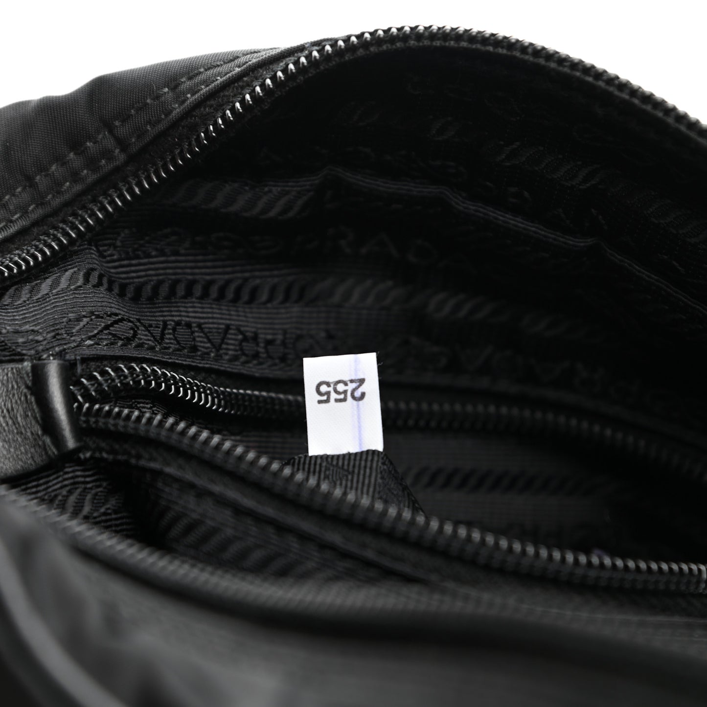 Tessuto Nylon Studded New Vela Shoulder Bag Black Fuoco