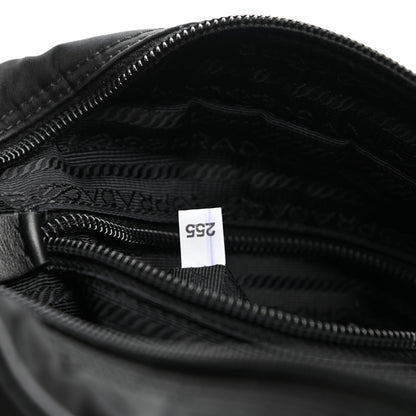 Prada Tessuto Nylon Studded New Vela Shoulder Bag Black Fuoco 7 of 10
