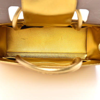 Christian Dior Metallic Goatskin Medium Diorever Flap Gold 4 of 12