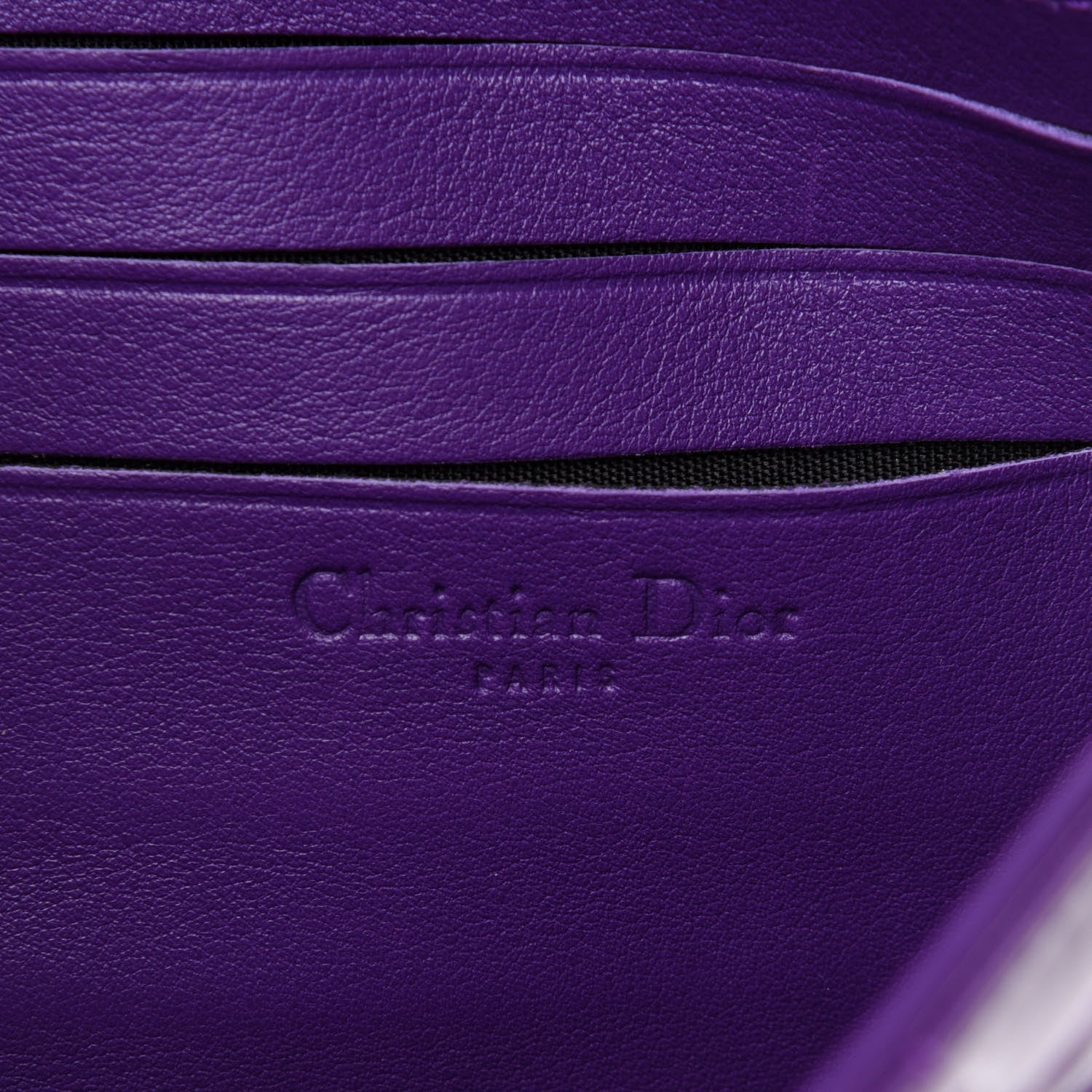 Christian Dior Patent Cannage New Lock Pouch Purple 7 of 11