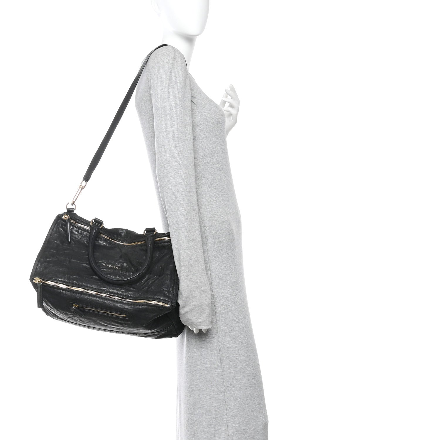 Givenchy Tumbled Sheepskin Large Pandora Black 1884077 – FASHIONPHILE