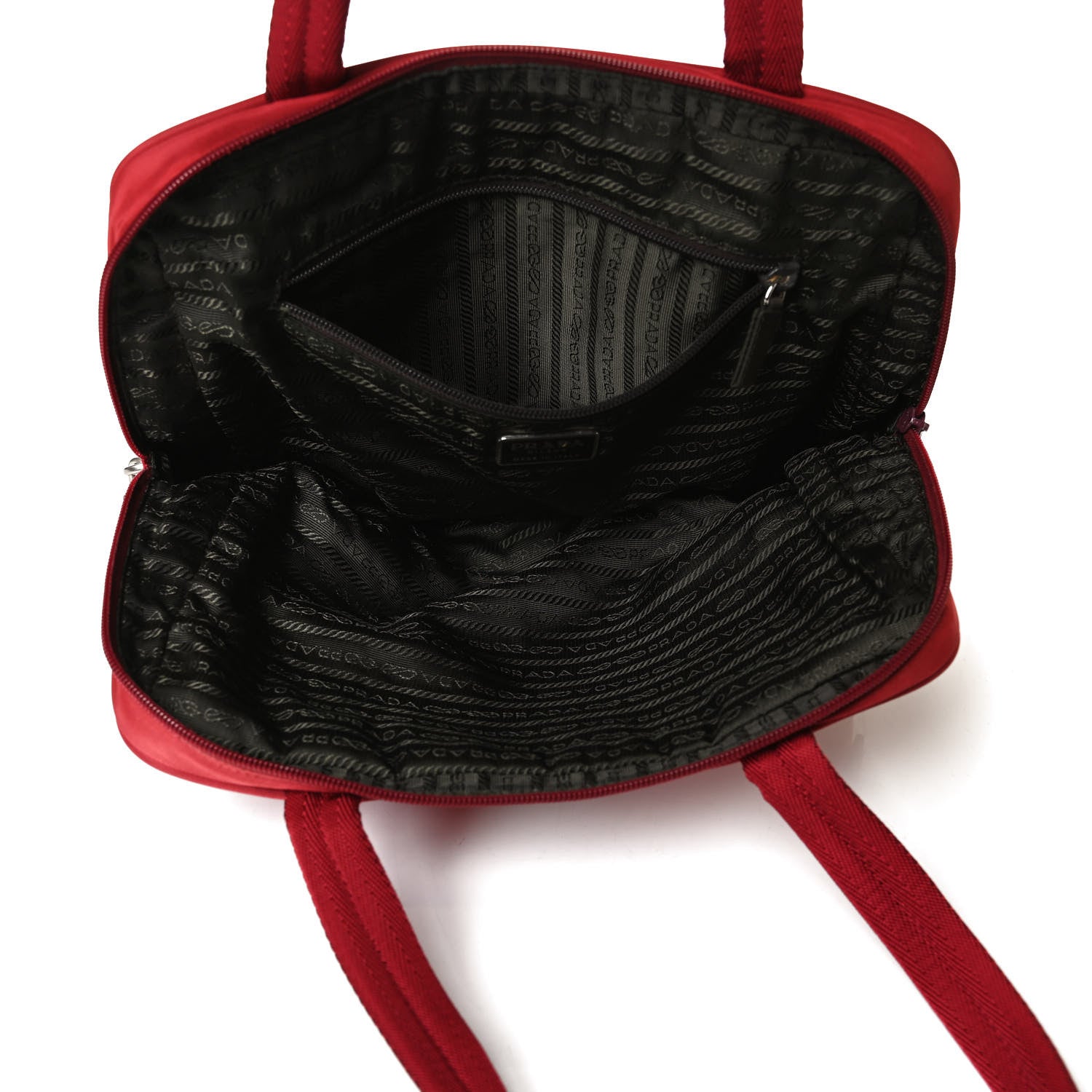 Prada Tessuto Nylon Tote Rosso 5 of 16
