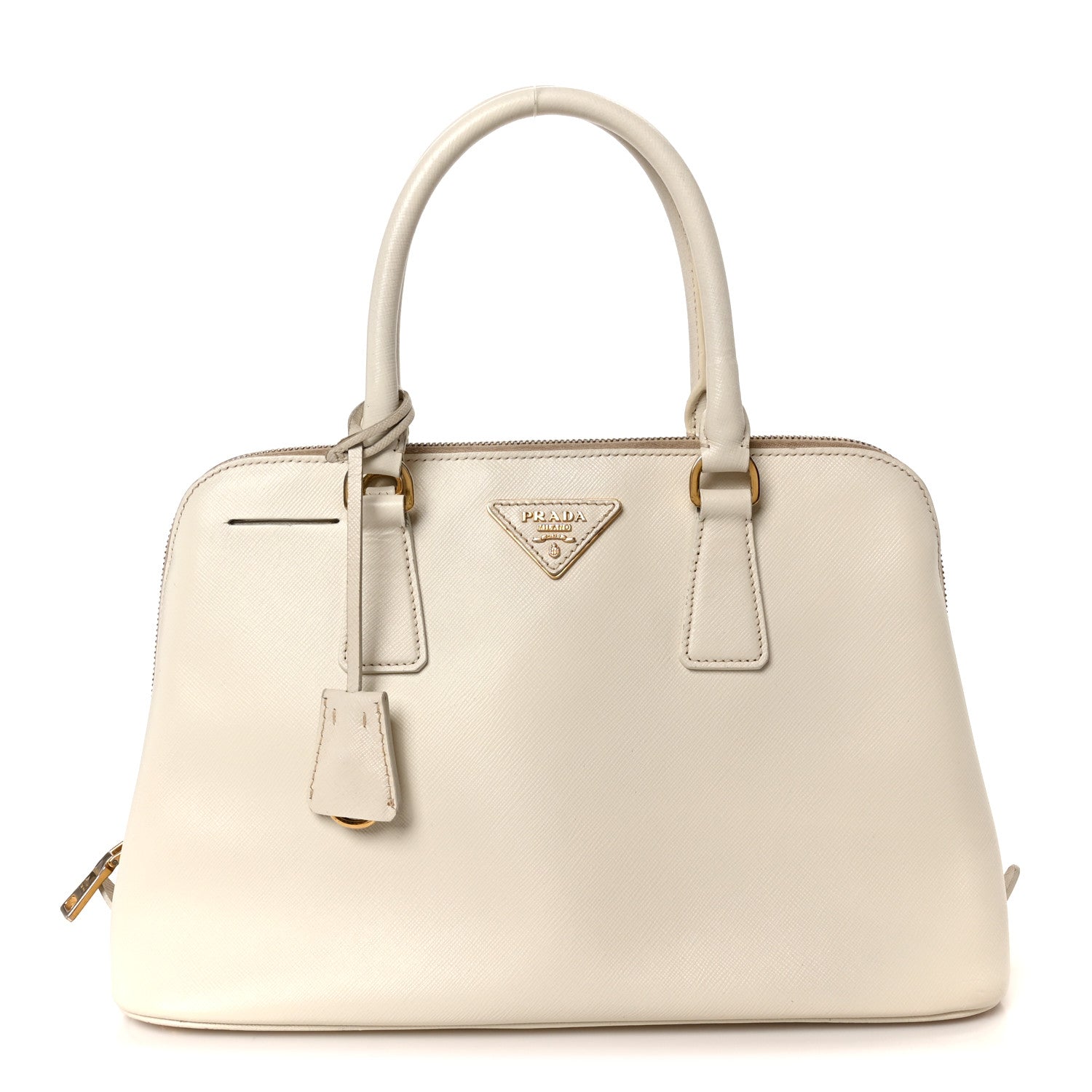 Prada Saffiano Lux Medium Promenade Tote Talco 1 of 10