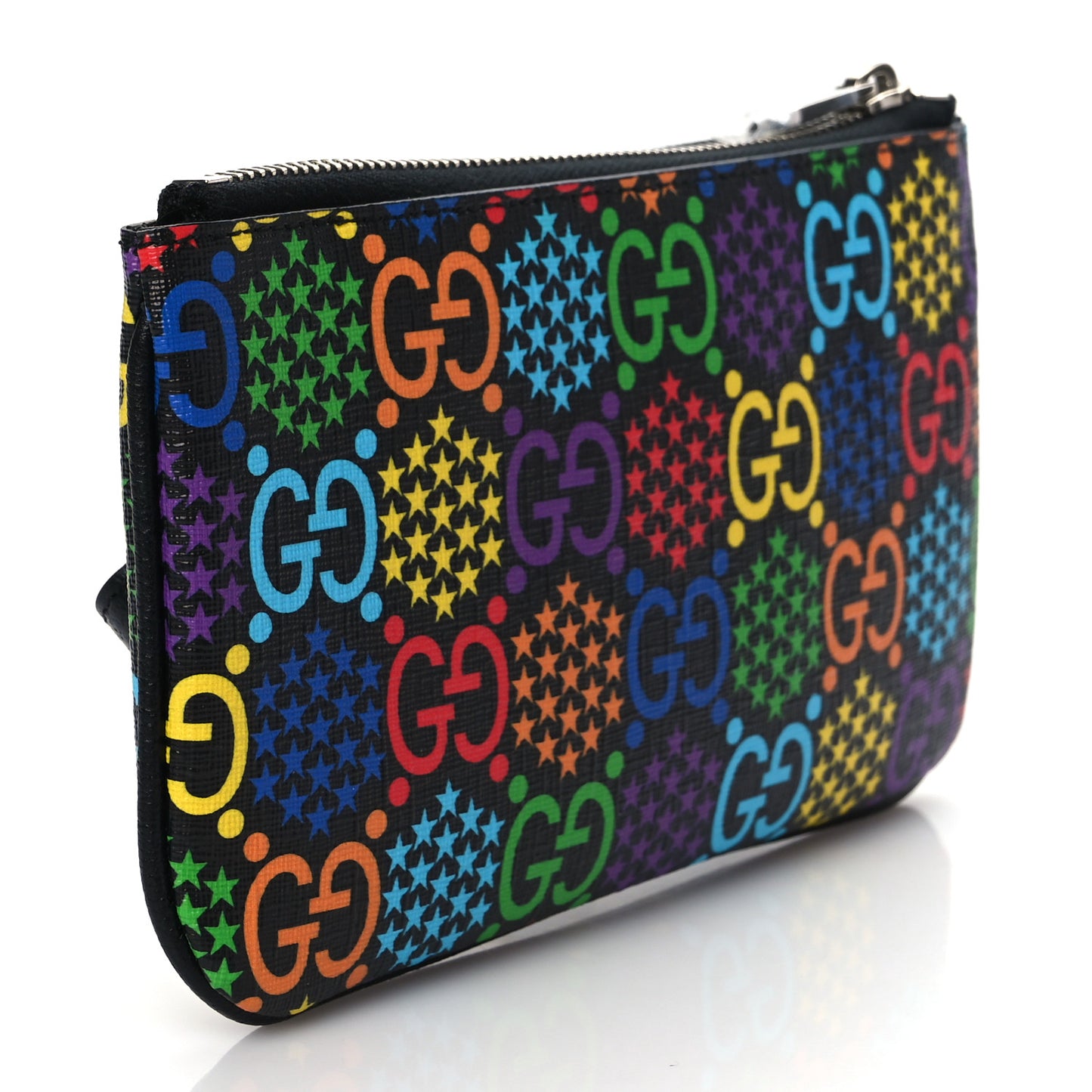GG Supreme Monogram Psychedelic iPhone Pouch Black