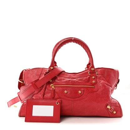 Balenciaga Agneau Giant 12 Gold Hardware Part Time Rouge Cardinal 3 of 11