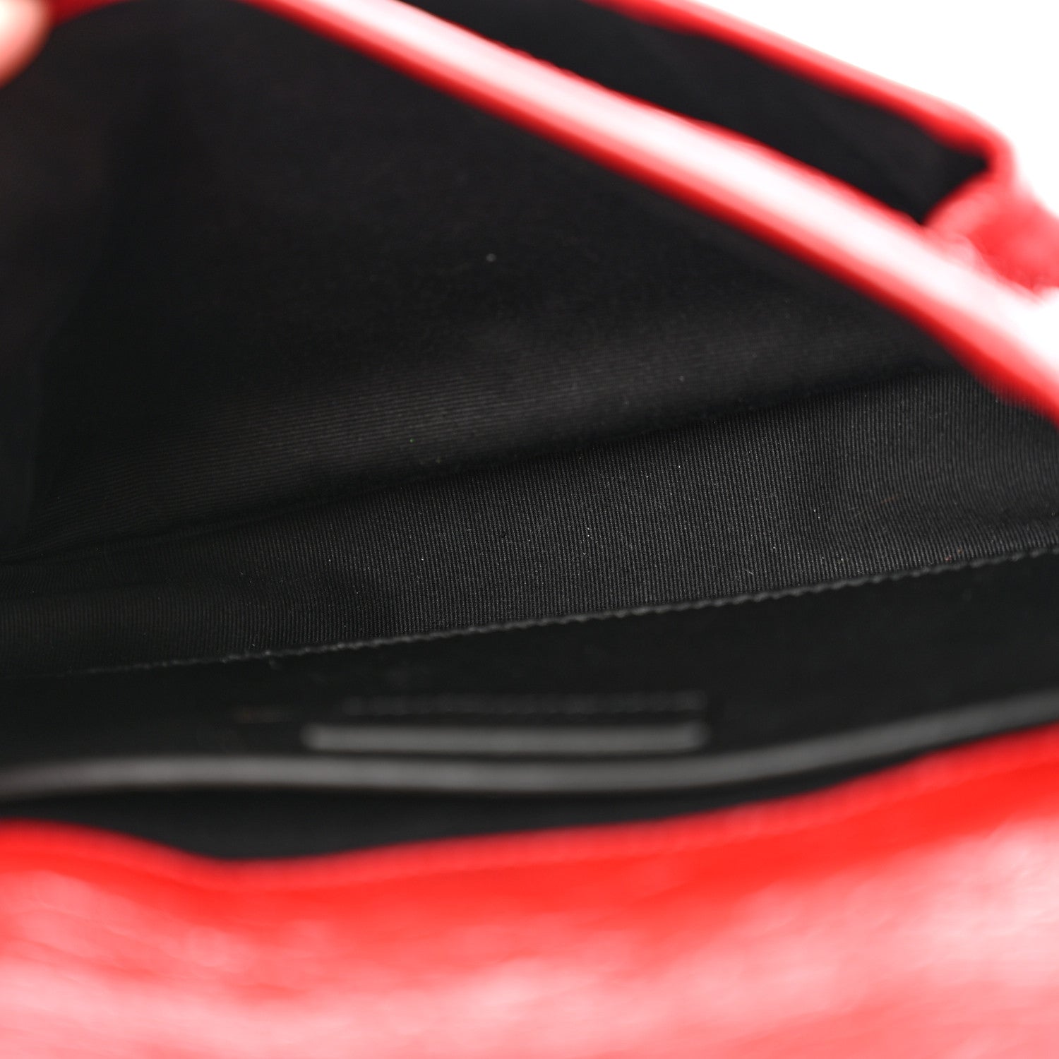 Saint Laurent Crinkled Calfskin Matelasse Monogram Baby Niki Chain Satchel Rouge Eros 5 of 12