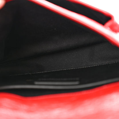 Saint Laurent Crinkled Calfskin Matelasse Monogram Baby Niki Chain Satchel Rouge Eros 5 of 12