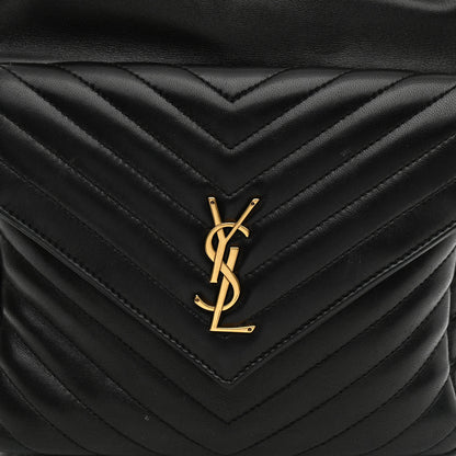 Saint Laurent Lambskin Matelasse Monogram Joe Backpack Black 7 of 8