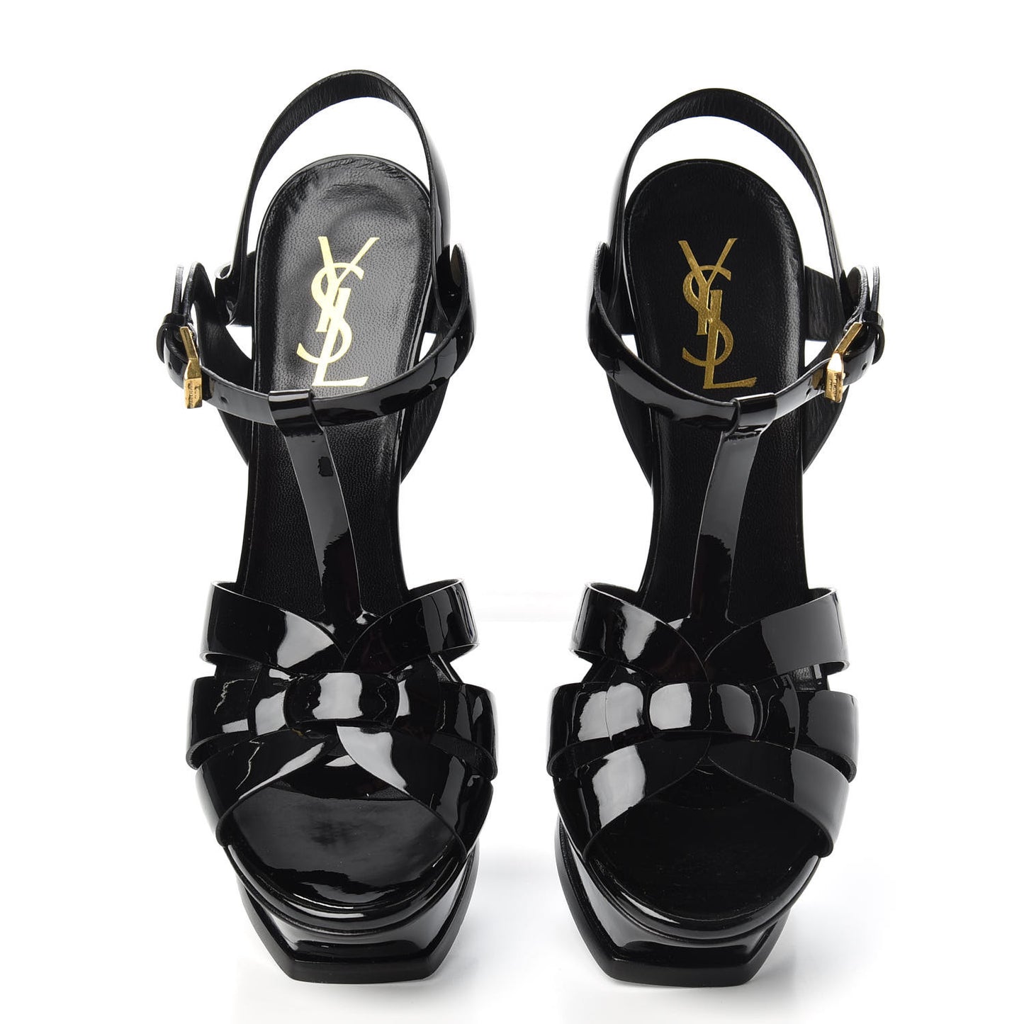 Patent Tribute 105 Platform Sandals 38.5 Black