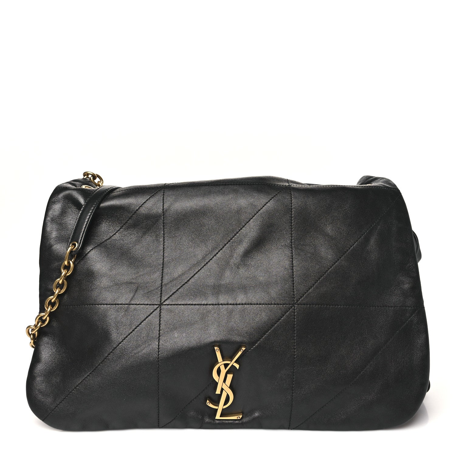 Saint Laurent Lambskin Matelasse Monogram Large Jamie 4.3 Black 1 of 9