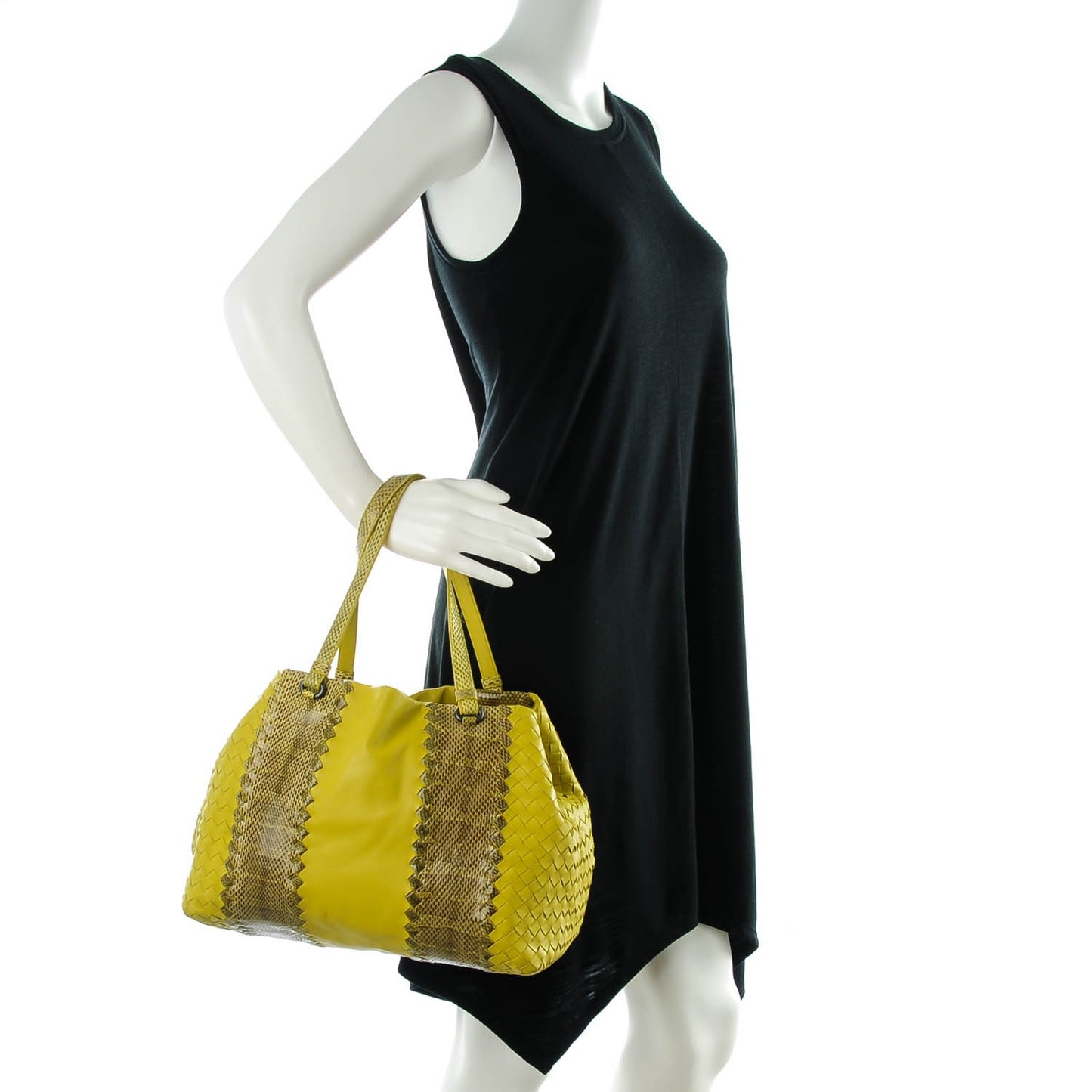 Nappa Intrecciato Ayers Medium Tote Ancient Gold