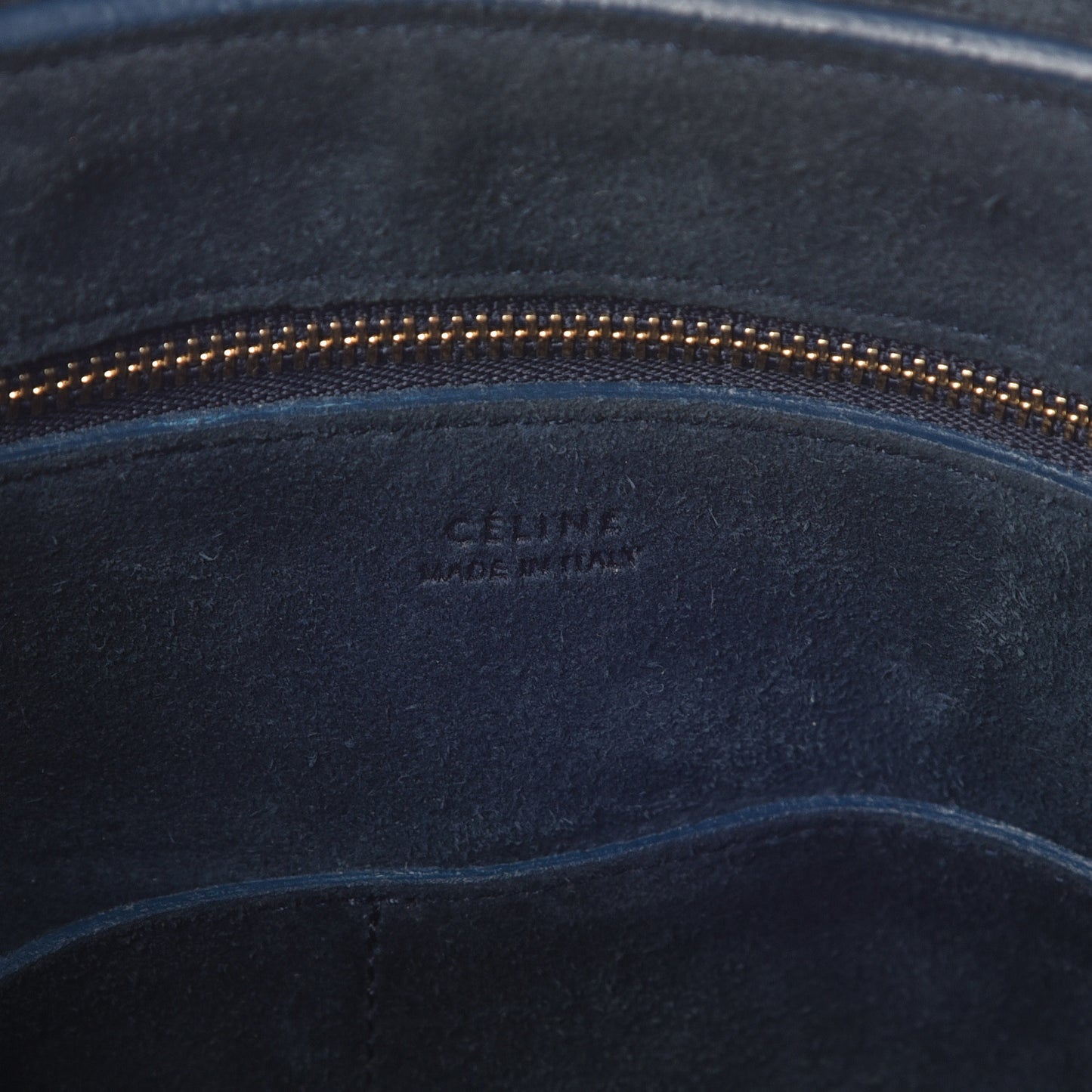 Smooth Calfskin Small Ring Bag Indigo