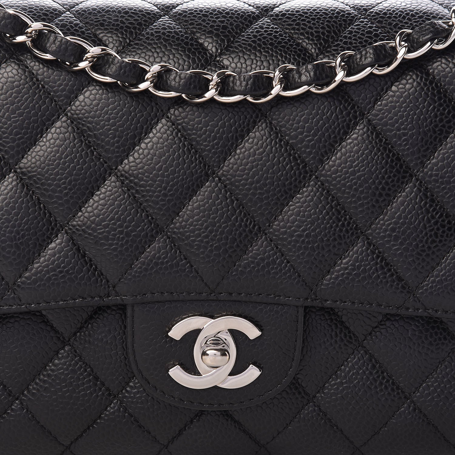 Chanel Caviar Quilted Medium Double Flap Black 13 of 13