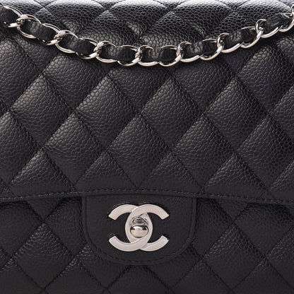 Chanel Caviar Quilted Medium Double Flap Black 13 of 13