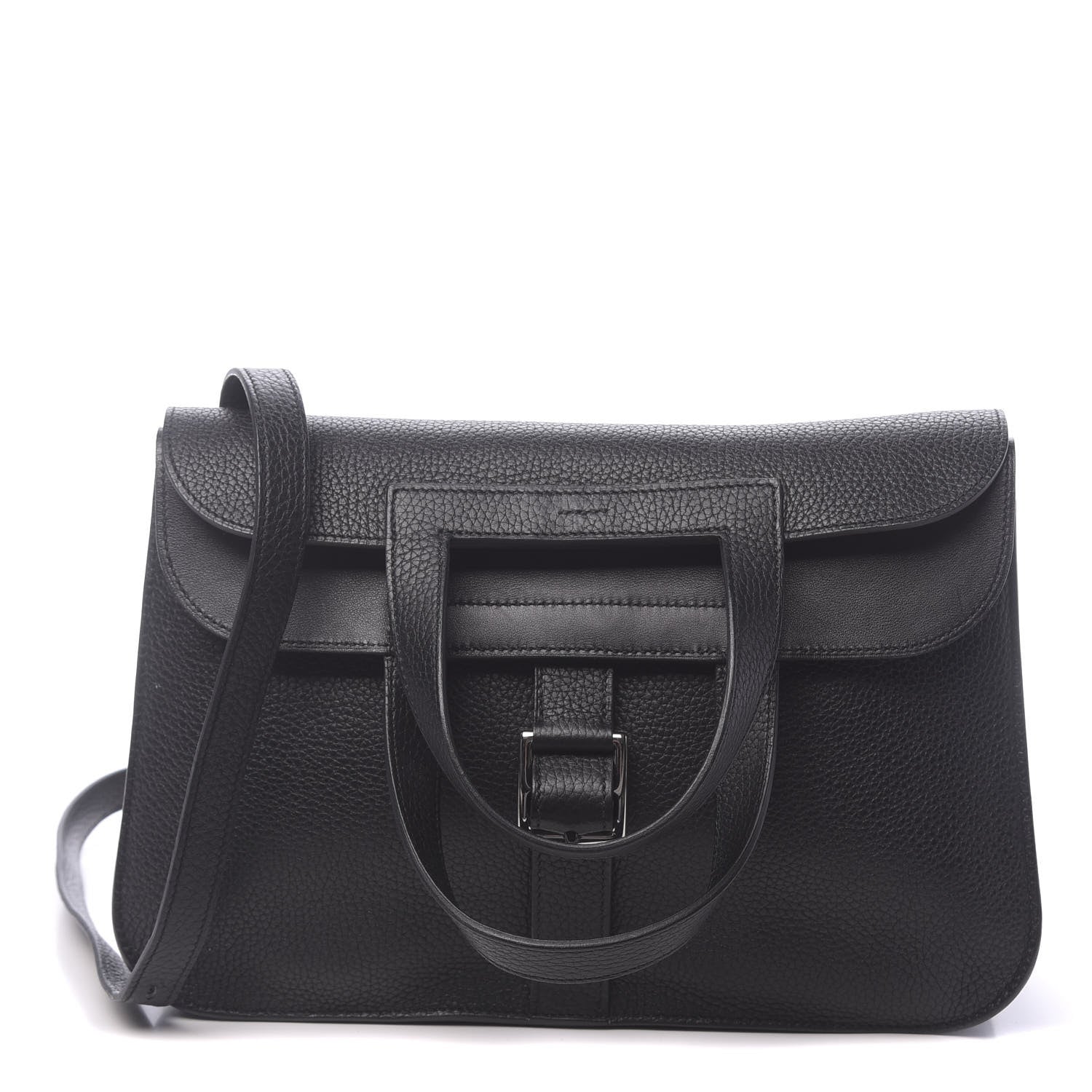 Hermes Taurillon Clemence Halzan 31 GM Black 1 of 11