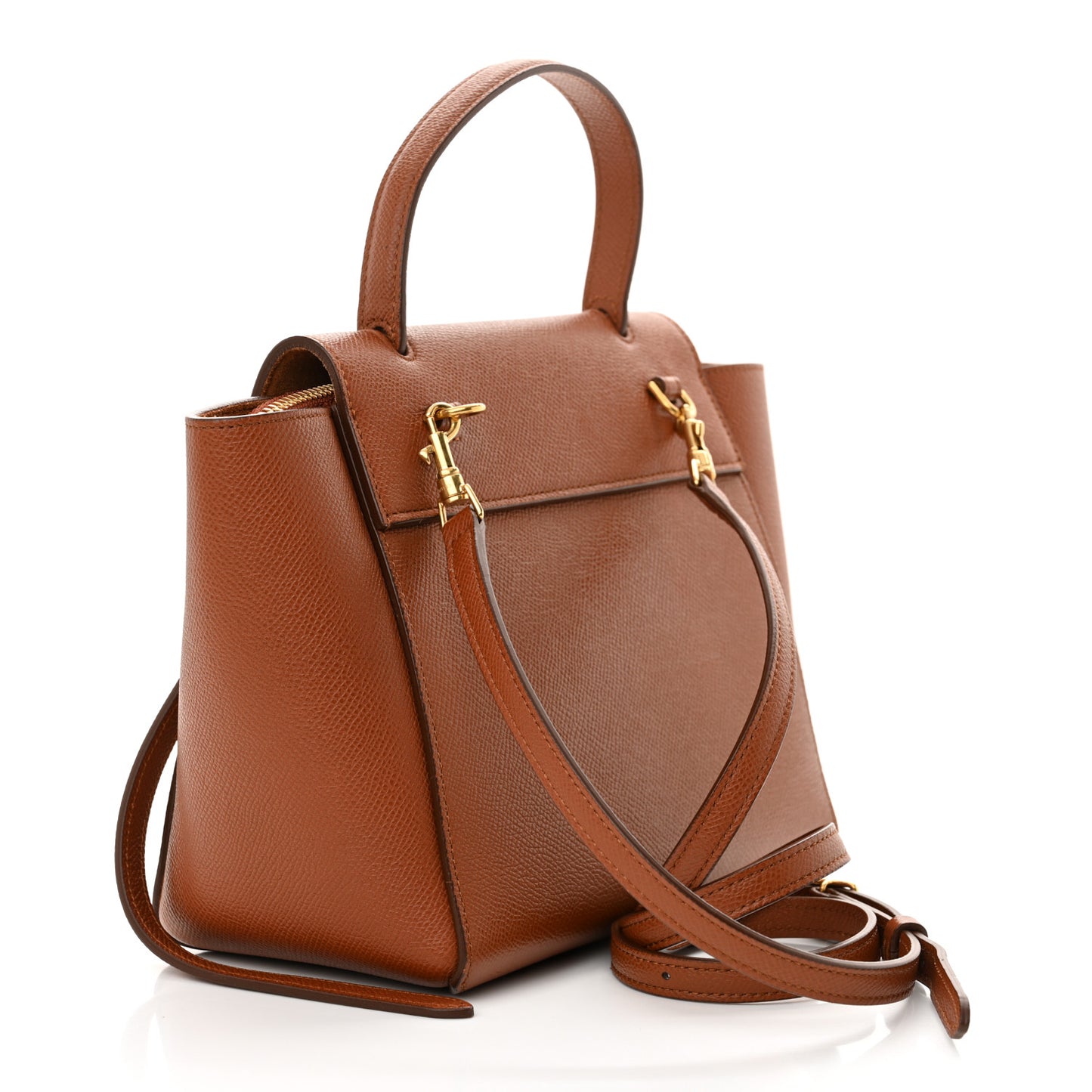 Grained Calfskin Nano Belt Bag Caramel