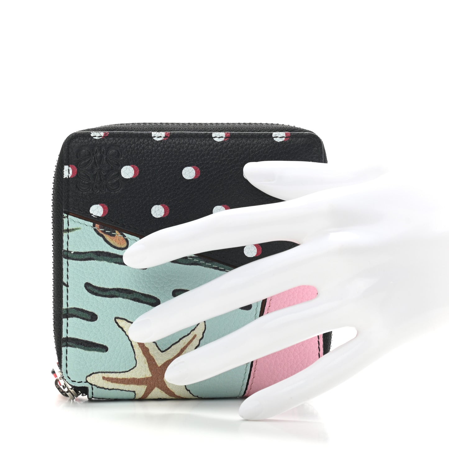 Calfskin Paula's Ibiza Small Puzzle French Zip Around Wallet