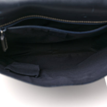 Gucci Guccissima Large Flap Messenger Bag Navy 5 of 13
