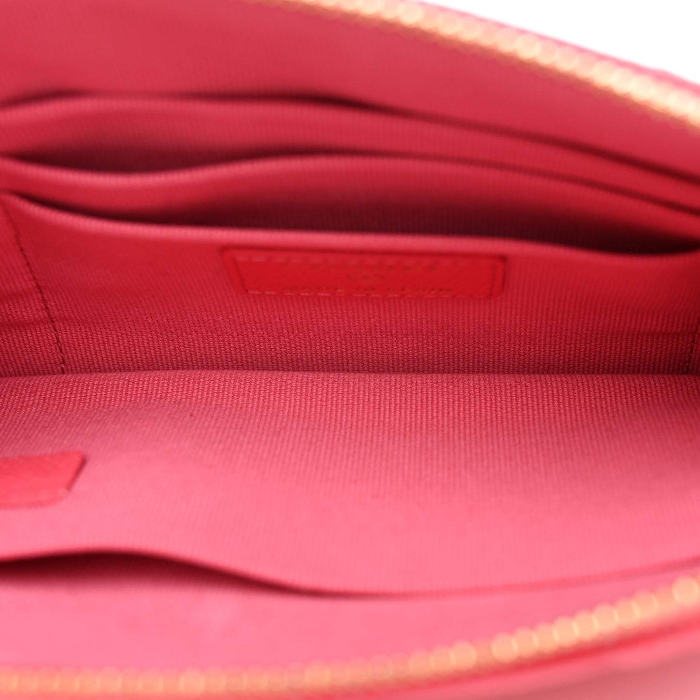 Caviar Quilted Cosmetic Case Pink