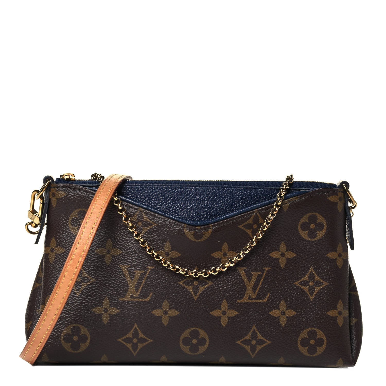 Louis Vuitton Monogram Pallas Clutch Blue Marine 1 of 9